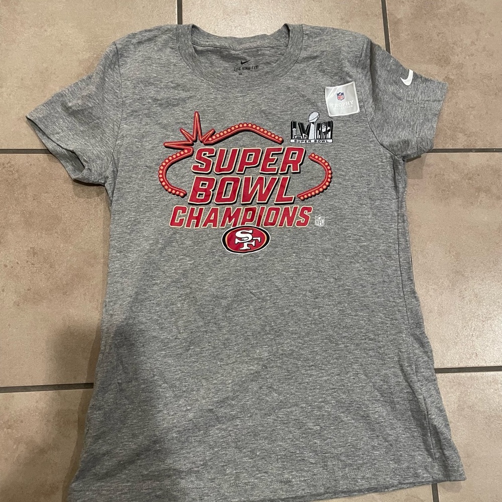 Nike Gray Super Bowl Champions Tee